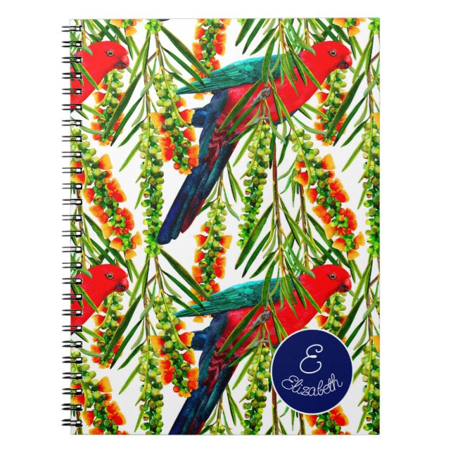 Cuaderno Loro Rey Personalizado (Frente)