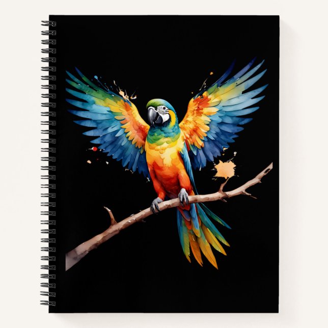 Cuaderno Loro tropical (Anverso)