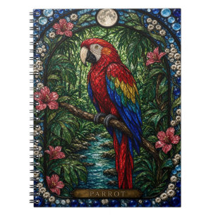 Cuaderno Loro, Vidrio Teñido Floración de la Selva