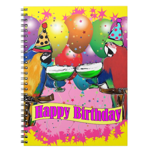 CUADERNO LOROS DE CUMPLEAÑOS (Frente)