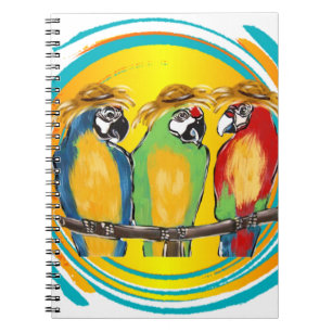 CUADERNO LOROS DE FIESTA