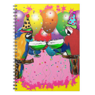 CUADERNO LOROS DE FIESTA
