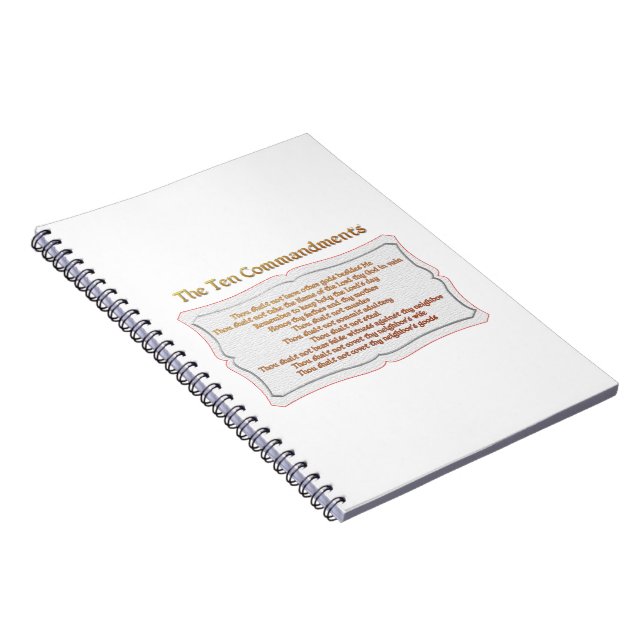 Cuaderno Los 10 mandamientos (Lado Derecho)