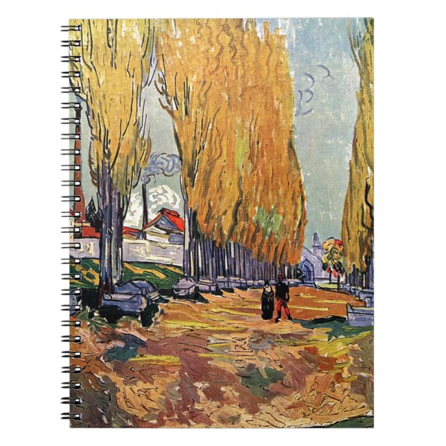 Cuaderno Los Alyscamps de Van Gogh. Paisaje de otoño (Frente)
