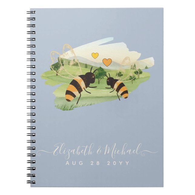 Cuaderno Los amantes de la naturaleza Boda de las abejas ru (Frente)