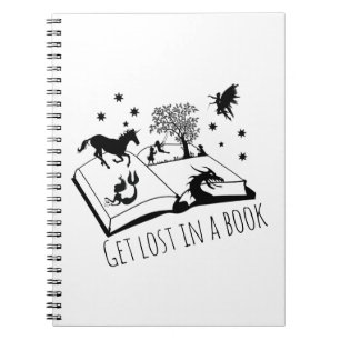 Cuaderno Los amantes de los libros se pierden en un libro d