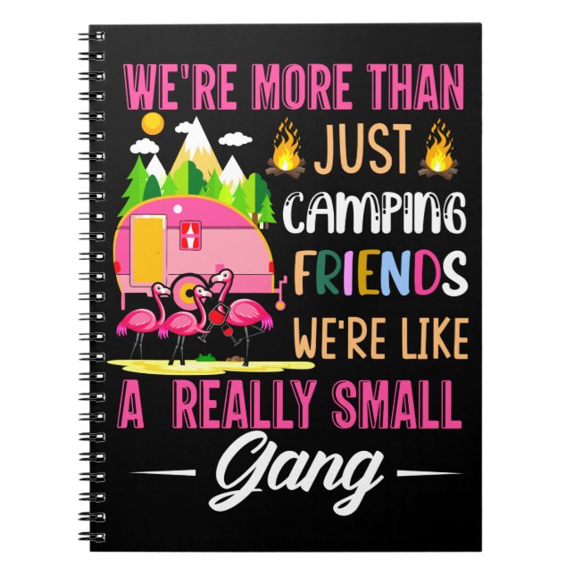 Cuaderno Los amigos de camping son como una pequeña pandill (Frente)