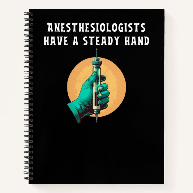 Cuaderno Los anestesiólogos tienen anestesiología de mano f (Anverso)