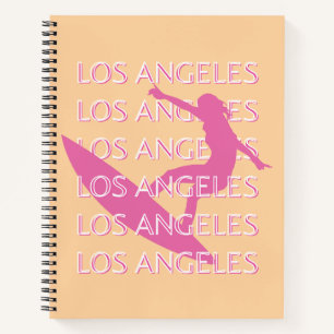 Cuaderno Los Angeles Travel Art, California, Beach Lovers