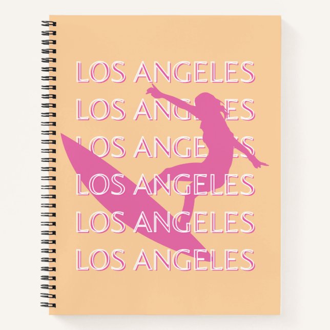 Cuaderno Los Angeles Travel Art, California, Beach Lovers (Anverso)