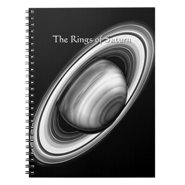 Cuaderno Los anillos de Saturno gigante del gas - imagen de (Frente)