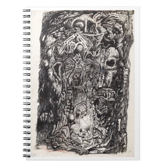 Cuaderno Los Antiguos, dibujo a tinta (Frente)