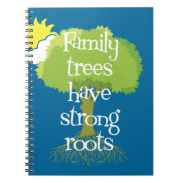 Cuaderno Los árboles de familia tienen raíces fuertes
