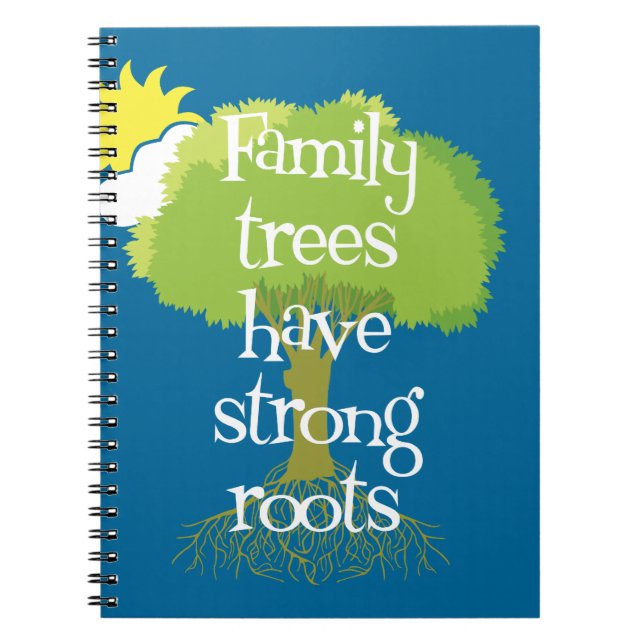 Cuaderno Los árboles de familia tienen raíces fuertes (Frente)