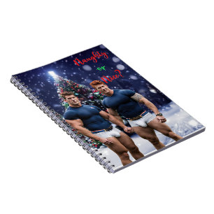 Cuaderno Los árboles de Navidad brillantes de SlipperyJoe d