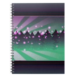 Cuaderno Los árboles de Navidad sombras de verde