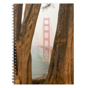 Cuaderno Los árboles de puente Golden Gate el de pasan