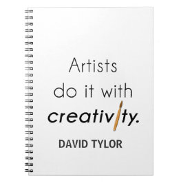 Cuaderno Los artistas lo hacen con creatividad