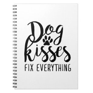 Cuaderno Los besos de perro arreglan todo K9 citan a un per