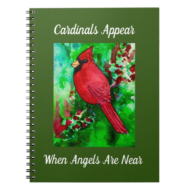 Cuaderno Los Cardenales Aparecen Cuando Los Ángeles Están C (Frente)