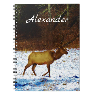 Cuaderno Los cazadores dan alce en la nieve