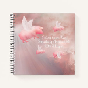 Cuaderno Los cerdos vuelan en un día increíble