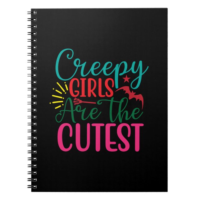 Cuaderno Los Chicas Aterradores De Halloween Son El Cumplea (Frente)
