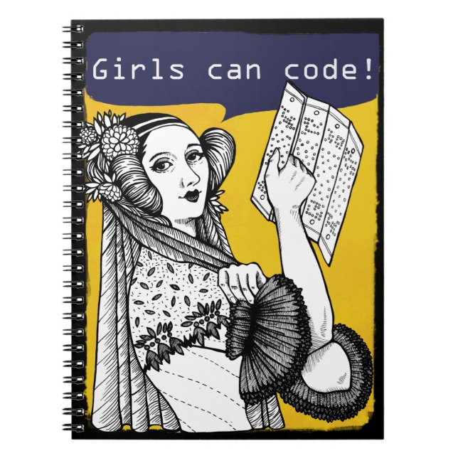 Cuaderno ¡Los chicas pueden cifrar! (Frente)