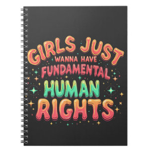 Cuaderno Los chicas solo quieren tener igualdad humana fund