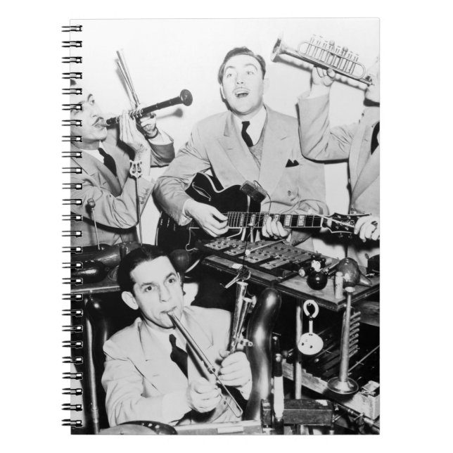 Cuaderno Los chicos en la venda, música, banda, retro, s (Frente)