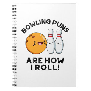 Cuaderno Los chistes de bolos son como ruedo divertidos chi