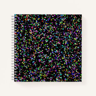 Cuaderno Los círculos coloridos burbujan en un patrón único