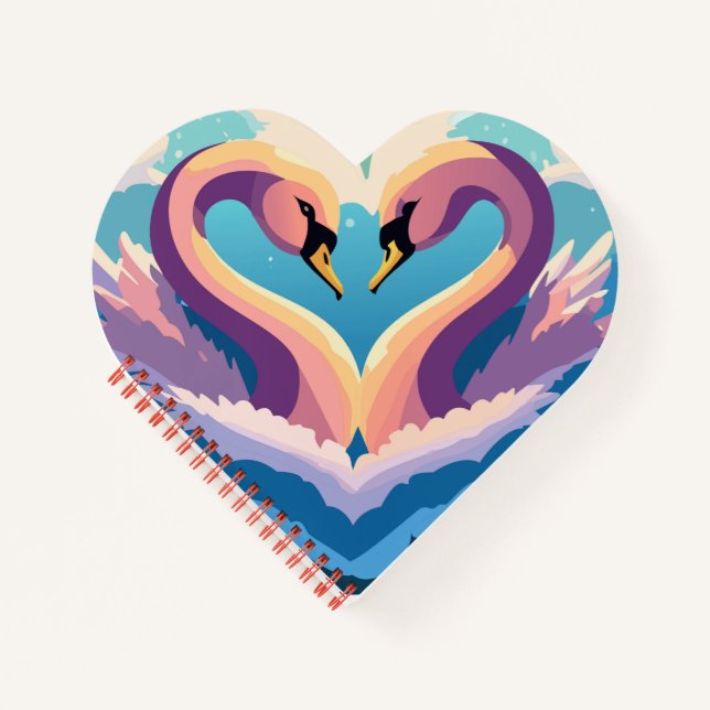 Cuaderno Los Cisnes Enamorados (Anverso)