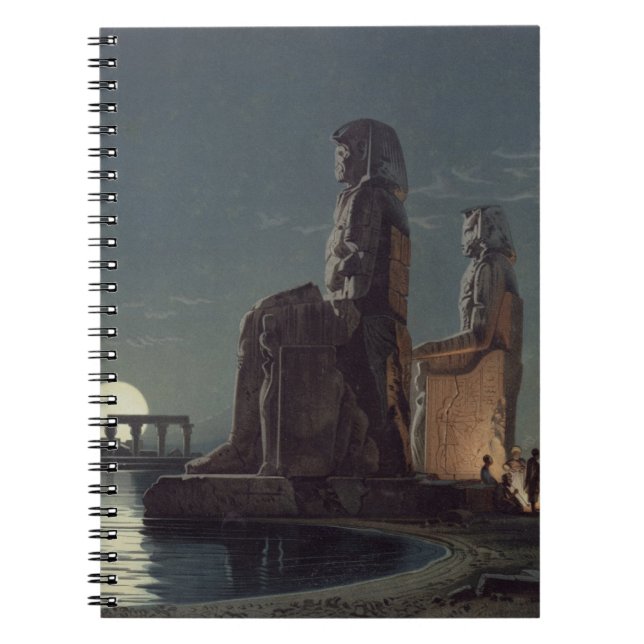 Cuaderno Los colosos de Memnon, Thebes, uno de 24 illustrat (Frente)