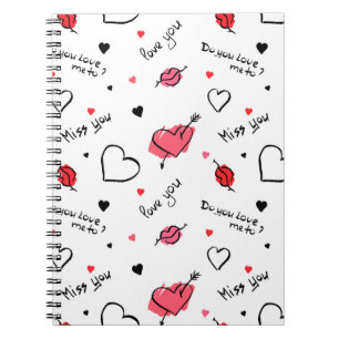 Cuaderno Los corazones de San Valentín se marcan sin proble