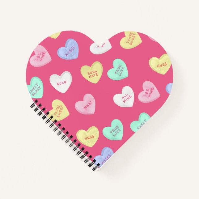 Cuaderno Los corazones dulces de San Valentín (Anverso)