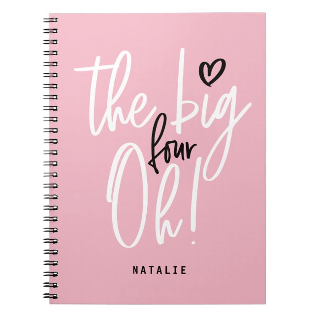 Cuaderno ¡Los cuatro grandes, oh! 40.ª fiesta de cumpleaños (Frente)