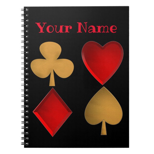 Cuaderno Los cuatro trajes, personalizados (Frente)