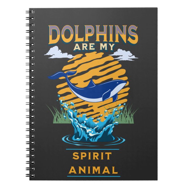 Cuaderno Los delfines son mi animal espiritual (Frente)