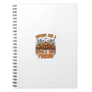 Cuaderno Los demonios son amigos de los ghouls las calabaza