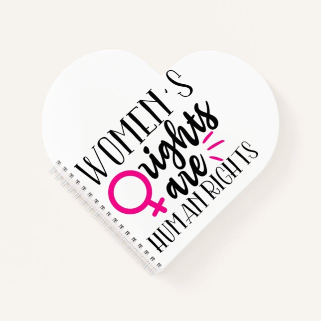 Cuaderno Los derechos de la mujer son derechos humanos (Anverso)