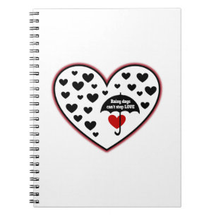 Cuaderno Los días lluviosos no pueden parar el amor