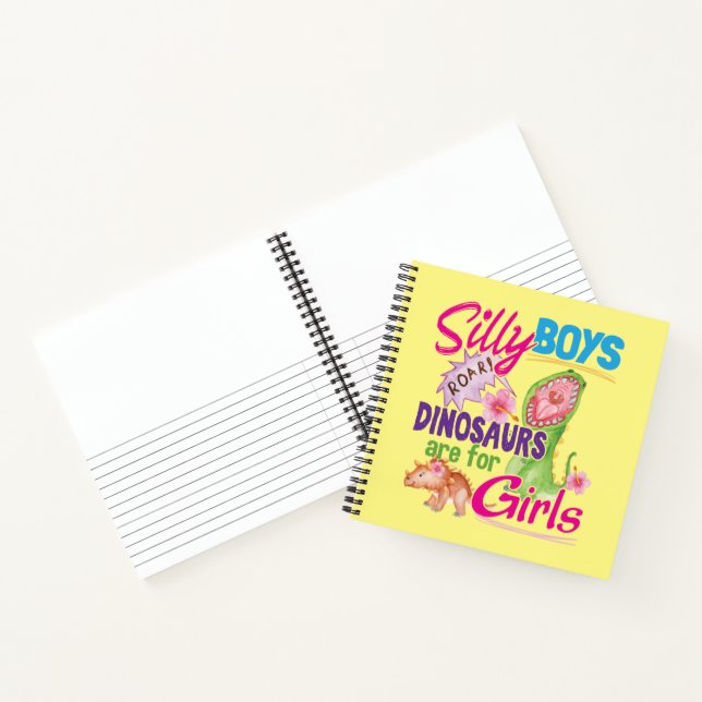 Cuaderno Los dinosaurios de los chicos tontos son para Chic (Interior)