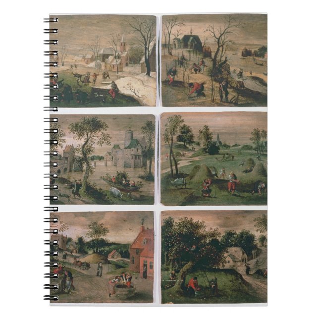 Cuaderno Los doce meses del año: Enero, febrero, (Frente)