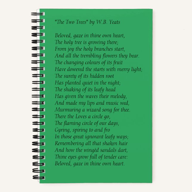 Cuaderno "Los dos árboles", dos en uno (Anverso)