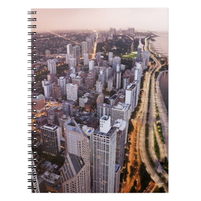 Cuaderno Los E.E.U.U., Illinois, Chicago, vista aérea del (Frente)