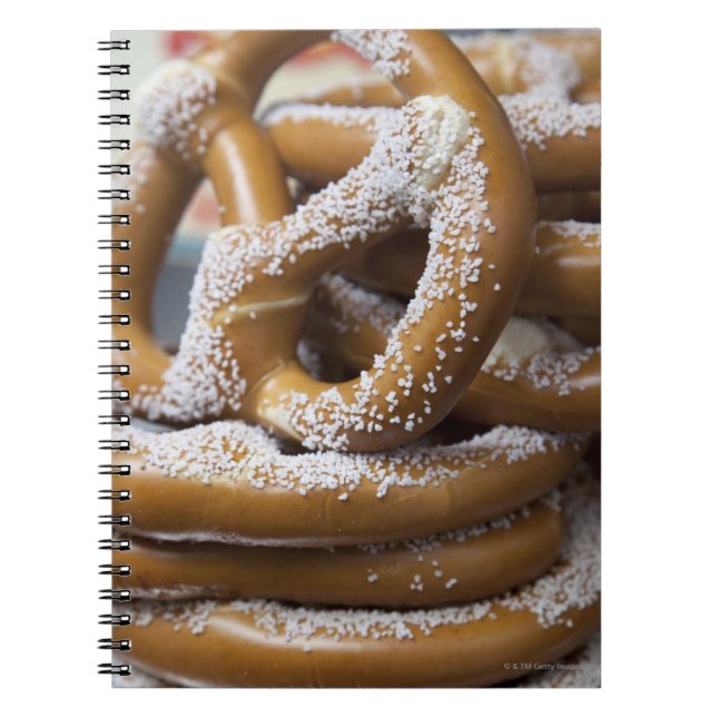 Cuaderno Los enormes pretzels de venta callejera de Nueva Y (Frente)