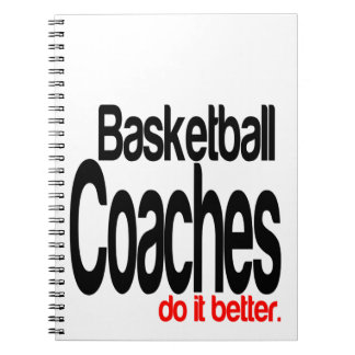 Cuaderno Los entrenadores de baloncesto lo hacen mejor