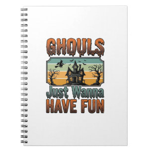 Cuaderno Los fantasmas solo quieren divertirse Halloween vi
