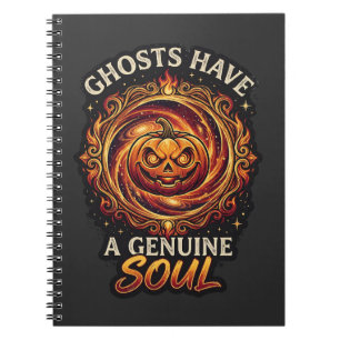 Cuaderno Los fantasmas tienen un verdadero fuego de calabaz